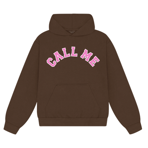 call me hoodie - brown