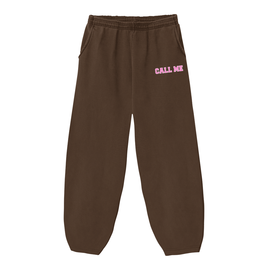 call me sweatpants - brown