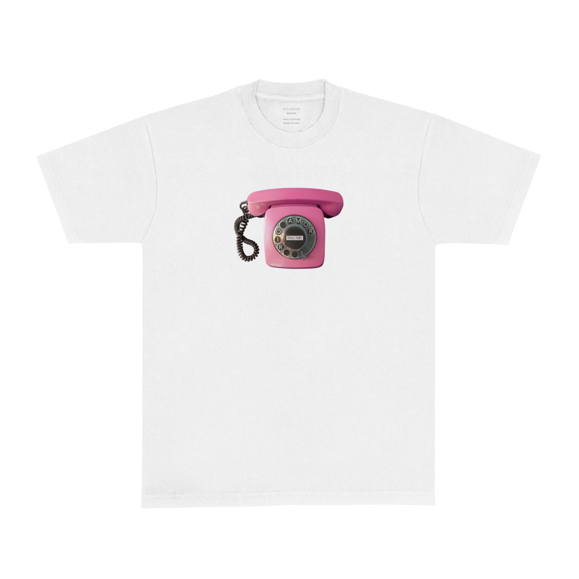 call me phone tee - white