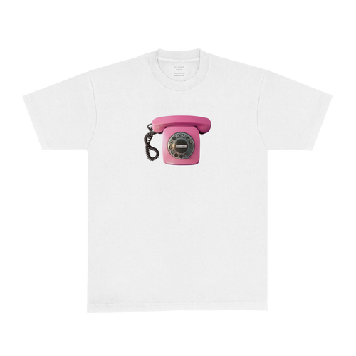 call me phone tee - white